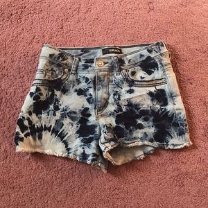 Blue/White Tie Dye Shorts